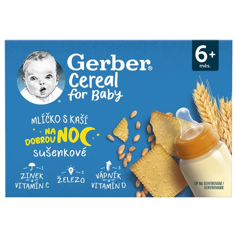 Gerber Mlíčko s kaší s drcenými sušenkami, 400 ml ROSSMANN