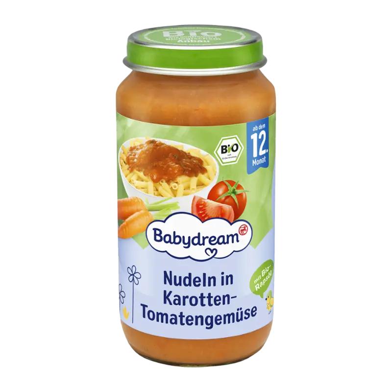 Babydream BIO příkrm nudle v mrkvi s rajčaty, 250 g ROSSMANN
