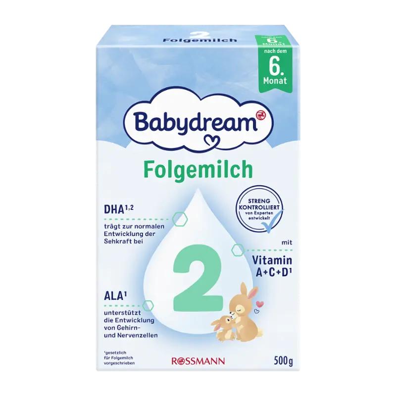 Babydream Pokračovací kojenecké mléko 2, 6m+, 500 g ROSSMANN