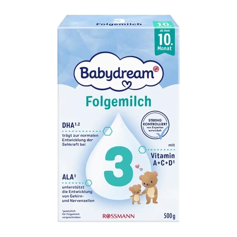 Babydream Pokračovací kojenecké mléko 3, 10m, 500 g
