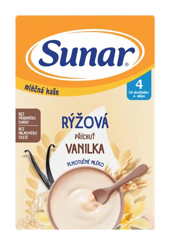 Sunar Mléčná rýžová kaše vanilková, 210 g ROSSMANN