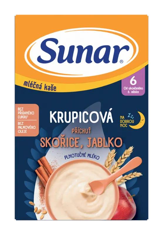 Sunar Mléčná krupicová kaše, 210 g