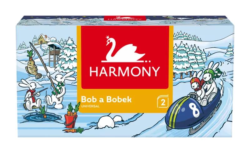 Harmony Kosmetické utěrky, 2vrstvé, 150 ks