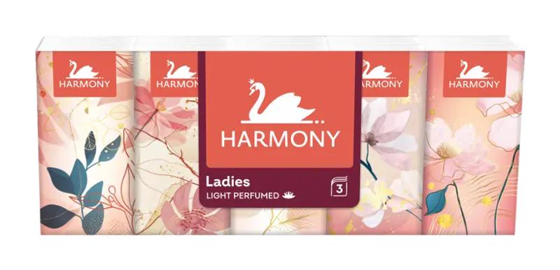 Harmony Papírové kapesníky Ladies' Light Perfumed, 3vrstvé, 10 ks