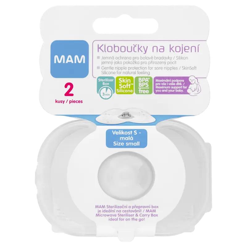 MAM Prsní kloboučky vel. S, 17 mm, 2 ks ROSSMANN