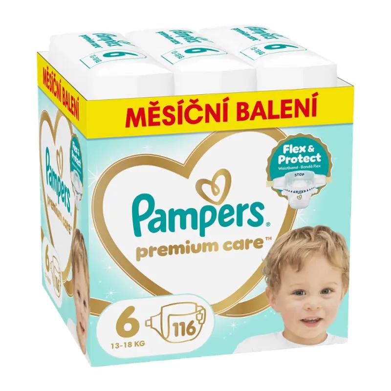 Pampers Pleny Premium Care, 13–18 kg, vel. 6, 116 ks