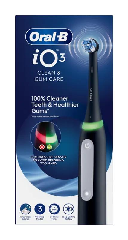 Oral-B Elektrický zubní kartáček Oral-B iO 3 Black Design Braun, 1 ks ROSSMANN