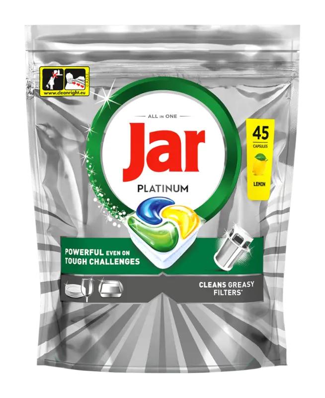 Jar Tablety do myčky Platinum All in One Lemon, 45 ks