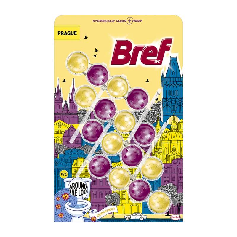 Bref Tuhý WC Blok Around the Loo Bohemian Berry 4x50g, 200 g