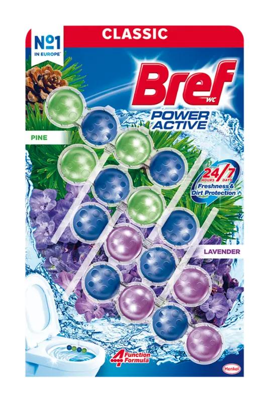 Bref Tuhý WC blok Power Aktiv Pine & Lavender, 200 g ROSSMANN