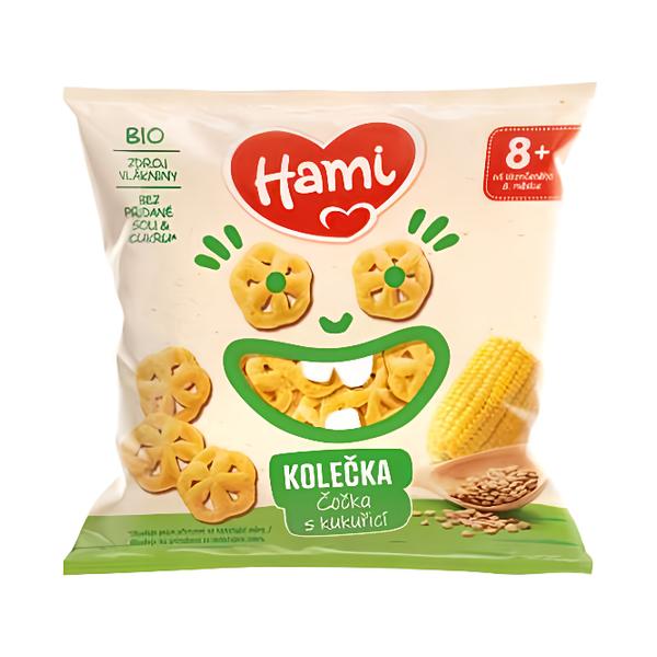 Hami BIO Čočkové křupky s lahodnou kukuřicí 10m+ Košík.cz