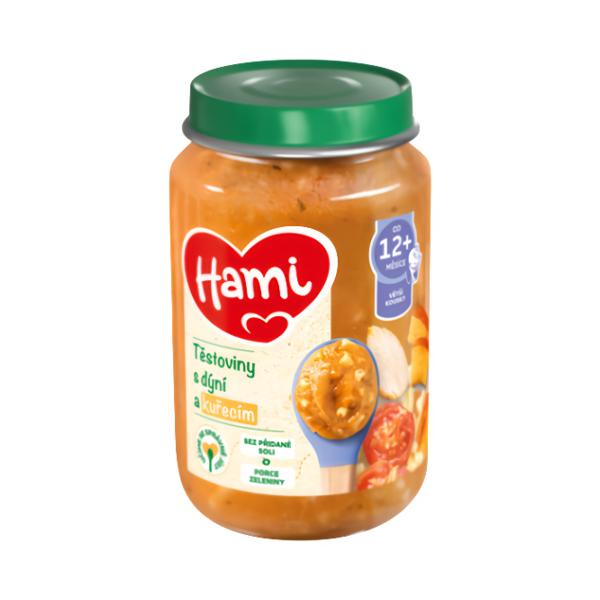 Hami Těstoviny s dýní a kuřetem 12m+ Košík.cz
