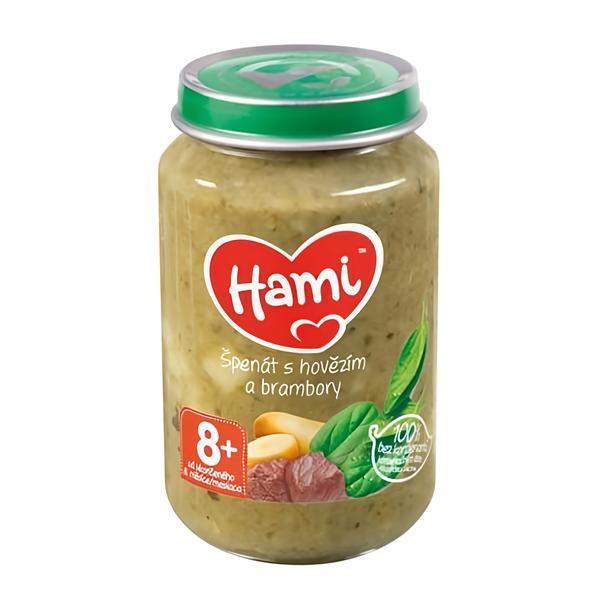 Hami Špenát s hovězím a brambory 8m+ Košík.cz