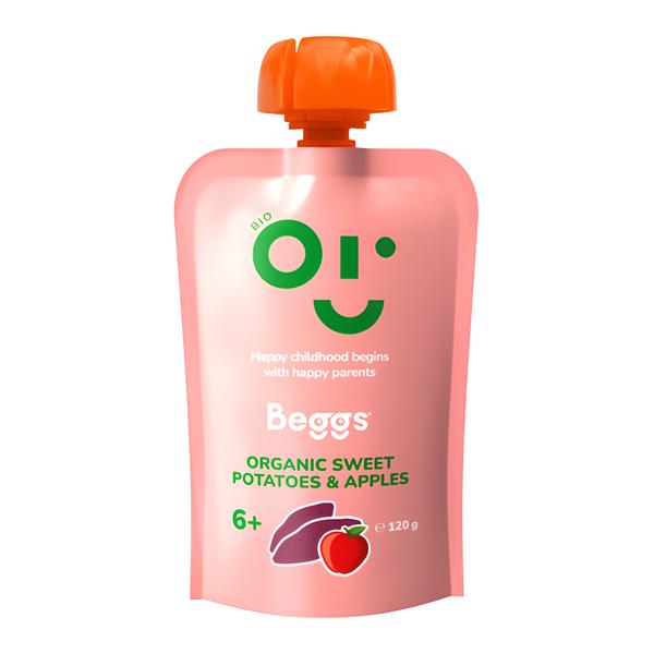 Beggs BIO Batáty a jablka Zeleninovo-ovocný příkrm Košík.cz