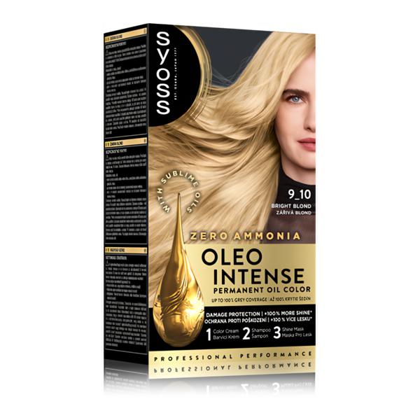 Syoss Oleo Intense Permanentní barva na vlasy 9-10 Zářivě plavá