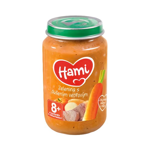 Hami Masozeleninový příkrm, zelenina s dušeným vepřovým Košík.cz
