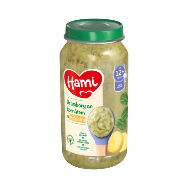 Hami Maso-zeleninový příkrm Brambory se špenátem a kuřecím Košík.cz