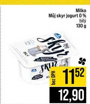 Milko Můj skyr jogurt 0% bílý 130 g