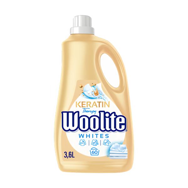 Woolite Keratin Therapy Extra White Brillance tekutý prací prostředek, 3,6L Košík.cz
