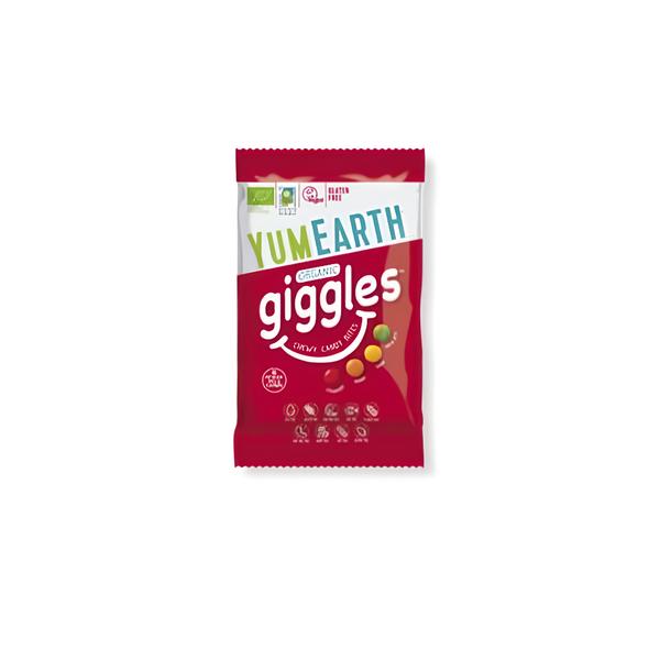 YumEarth BIO Giggles ovocné dražé bonbony mix příchutí