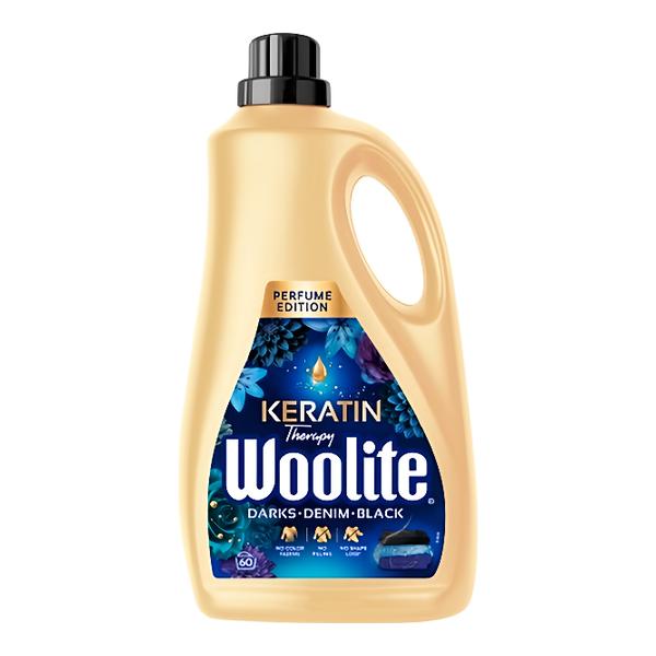 Woolite Keratin Therapy Perfume Edition Tekutý prací přípravek s keratinem na černé a tmavé prádlo (3,6 l)