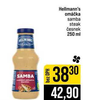 Hellmann's omáčka samba steak česnek 250 ml