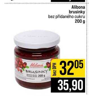 Alibona brusinky bez přidaného cukru 200 g