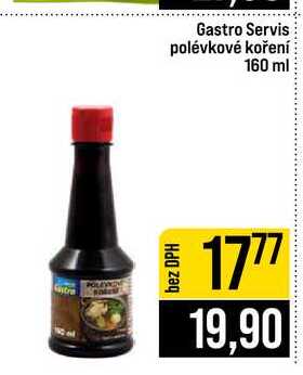 Gastro Servis polévkové koření 160 ml 