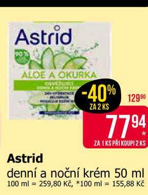 Astrid denní a noční krém 50 ml Teta drogerie
