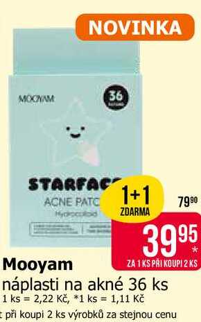 Mooyam náplasti na akné 36 ks Teta drogerie