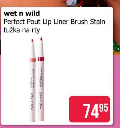 Wet n wild Perfect Pout Lip Liner Brush Stain tužka na rty Teta drogerie