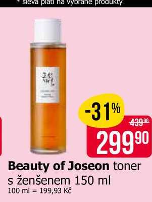 Beauty of Joseon toner s ženšenem 150 ml Teta drogerie