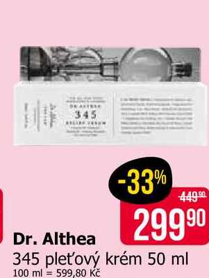 Dr. Althea pleťový krém 50 ml Teta drogerie