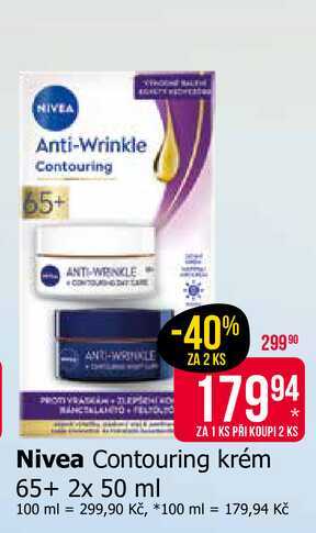 Nivea Contouring krém 65+ 2x 50 ml Teta drogerie