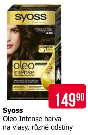 Syoss oleo intense 4-8 barva na vlasy, různé odstíny Teta drogerie