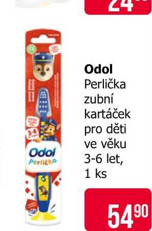 Odol Perlička zubní kartáček pro děti ve věku  3-6 let, 1 ks