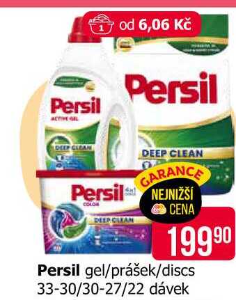 Persil gel/prášek/discs 33-30/30-27/22 dávek Teta drogerie