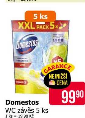 Domestos WC závěs 5 ks Teta drogerie