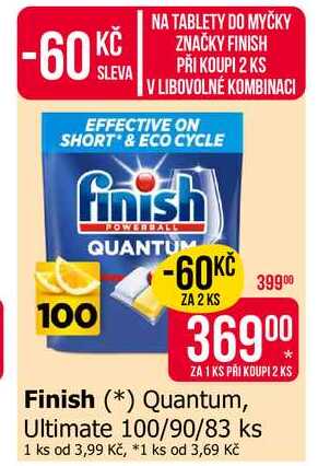 Finish Quantum, Ultimate 100/90/83 ks Teta drogerie