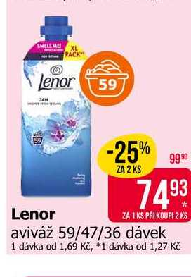 Lenor aviváž 59/47/36 dávek Teta drogerie