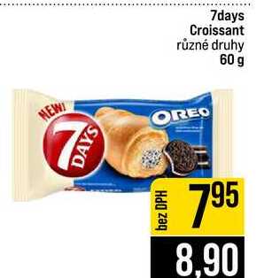 7days Croissant různé druhy 60 g
