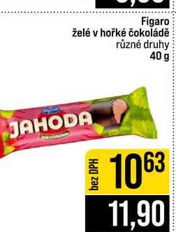 Figaro želé v hořké čokoládě různé druhy 40 g