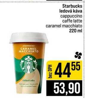 Starbucks ledová káva cappuccino caffe latte caramel macchiato 220 ml