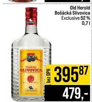 Old Herold Bošácká Slivovica Exclusive 52% 0,7l