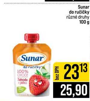 Sunar do ručičky různé druhy 100 g JIP