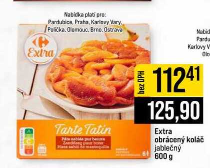 Extra obrácený koláč jablečný 600 g 