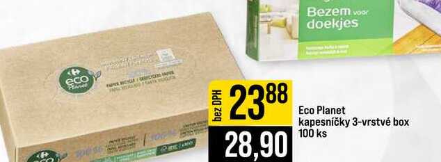 Eco Planet kapesníčky 3-vrstvé box 100 ks JIP