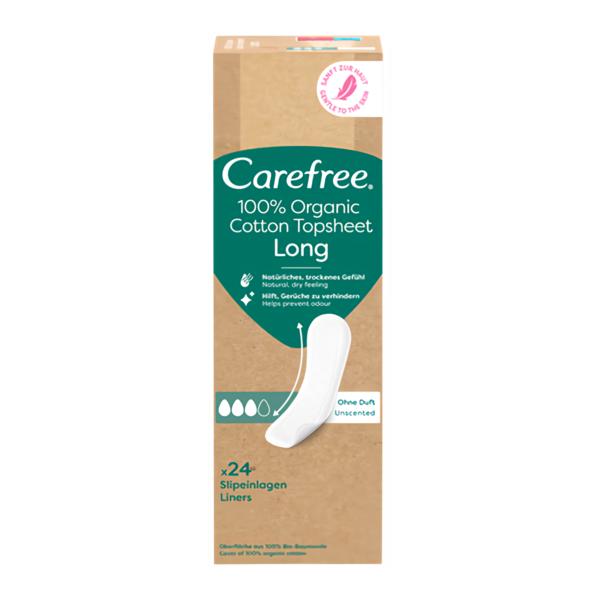 Carefree Organic Cotton Slipové vložky Long Košík.cz