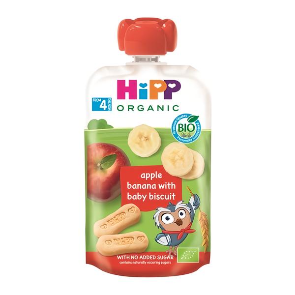 HiPP BIO Hippies Jablko-Banán-Baby sušenky Košík.cz