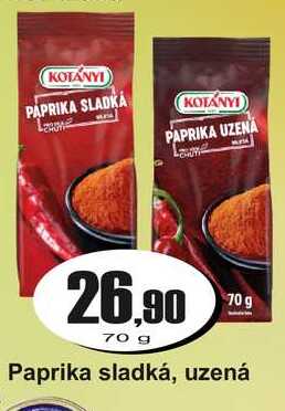 Paprika sladká, uzená 70 g